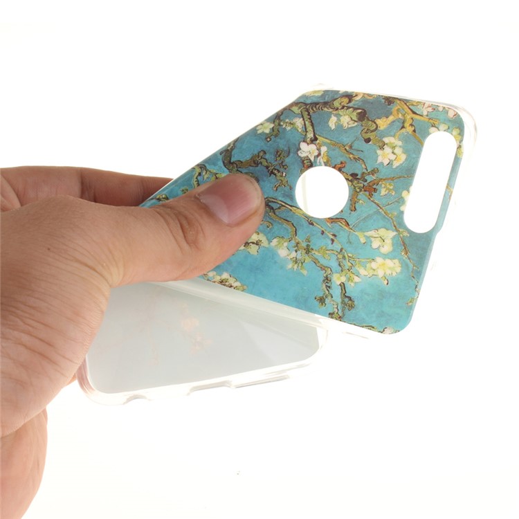 Soft IMD TPU Shell Case for Huawei Honor 8 - Tree with Flowers-7