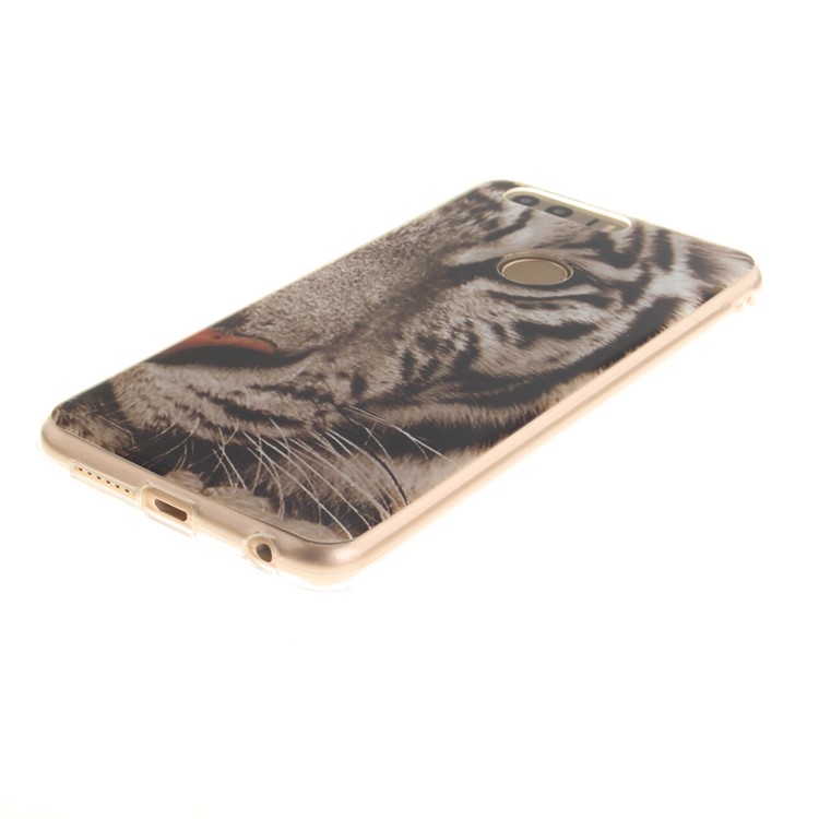 Soft IMD TPU Shell for Huawei Honor 8 - Tiger Pattern-4
