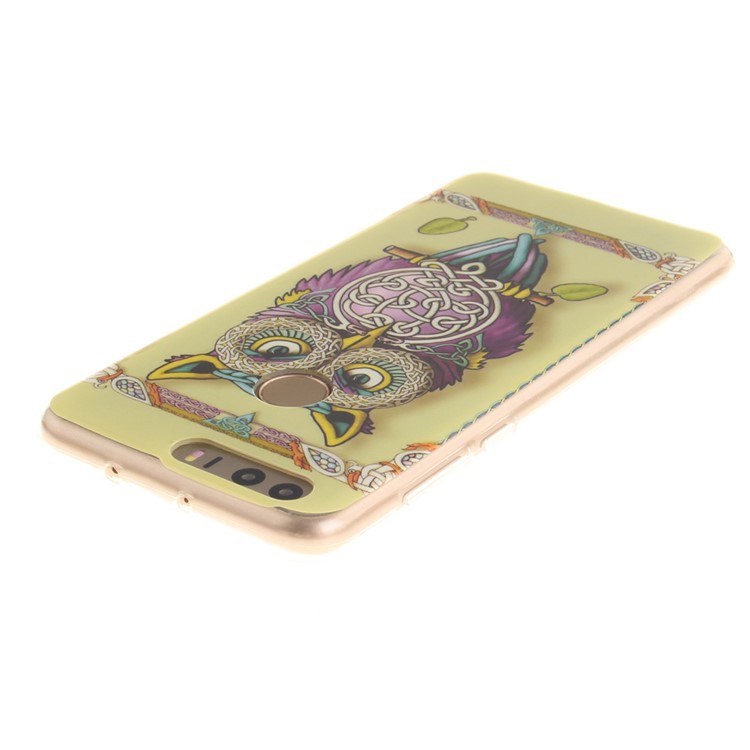 Soft IMD TPU Back Case for Huawei Honor 8 - Colorized Owl-5