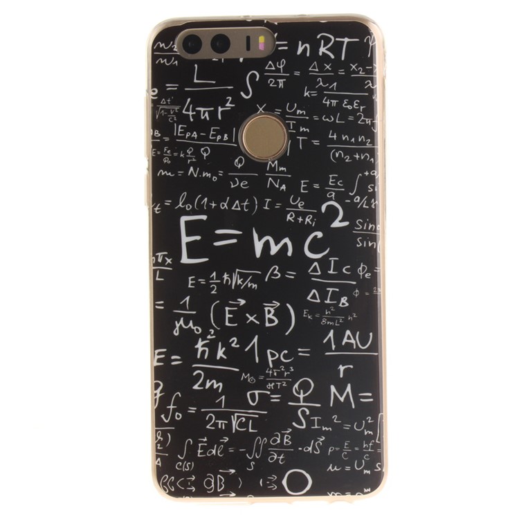 Soft IMD TPU Gel Case for Huawei Honor 8 - Mathematical Symbols-2