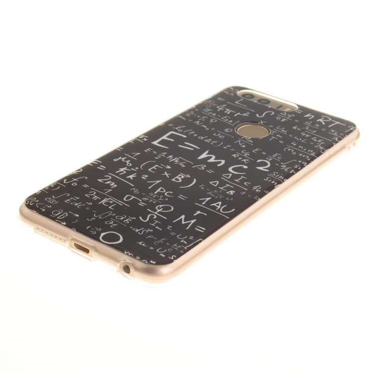 Soft IMD TPU Gel Case for Huawei Honor 8 - Mathematical Symbols-4