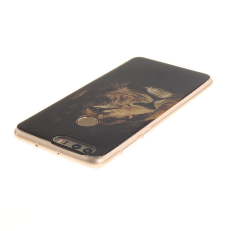 Soft IMD TPU Case Cover for Huawei Honor 8 - Lion Pattern-5