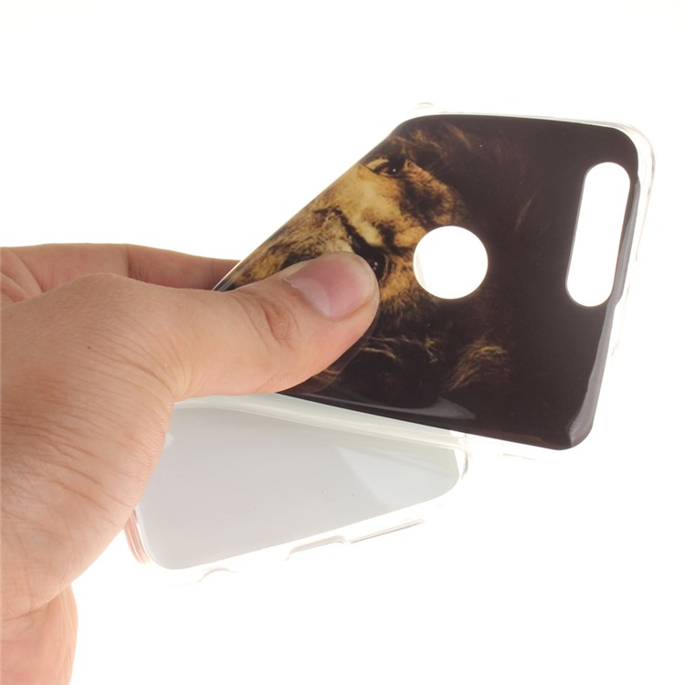 Soft IMD TPU Case Cover for Huawei Honor 8 - Lion Pattern-7