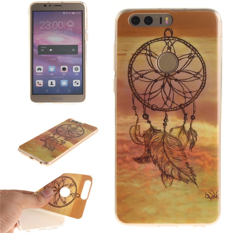 Soft IMD TPU Case Shell for Huawei Honor 8 - Sunset Dream Catcher-1