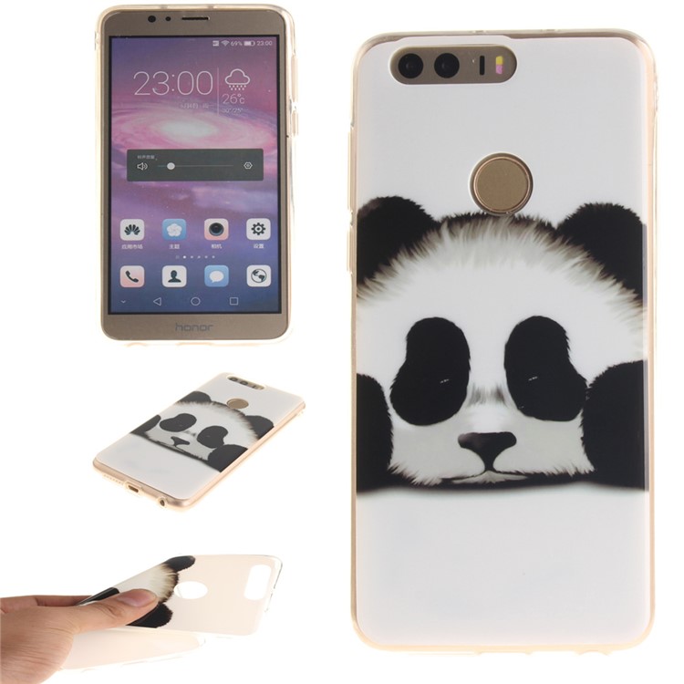 Soft IMD TPU Cover for Huawei Honor 8 - Adorable Panda-1