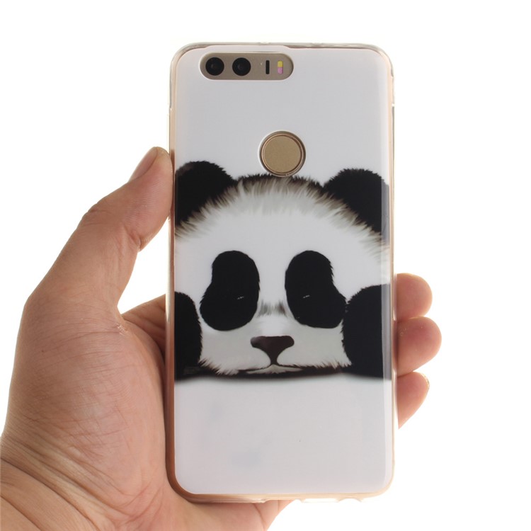 Soft IMD TPU Cover for Huawei Honor 8 - Adorable Panda-6