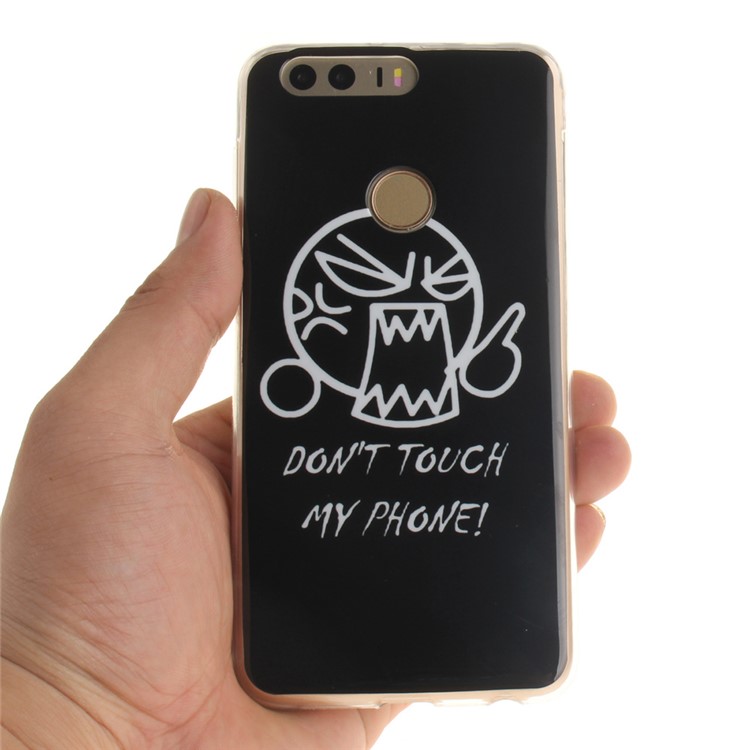 Soft IMD TPU Cover Case for Huawei Honor 8 - Do Not Touch My Phone-6