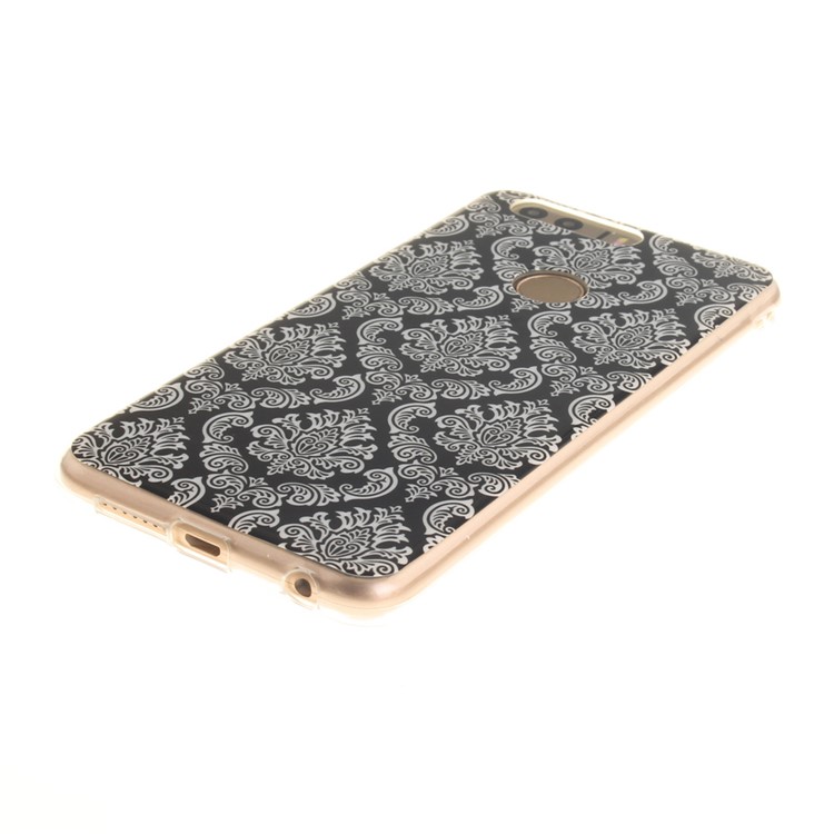 Soft IMD TPU Protective Case for Huawei Honor 8 - Damask Flowers-4