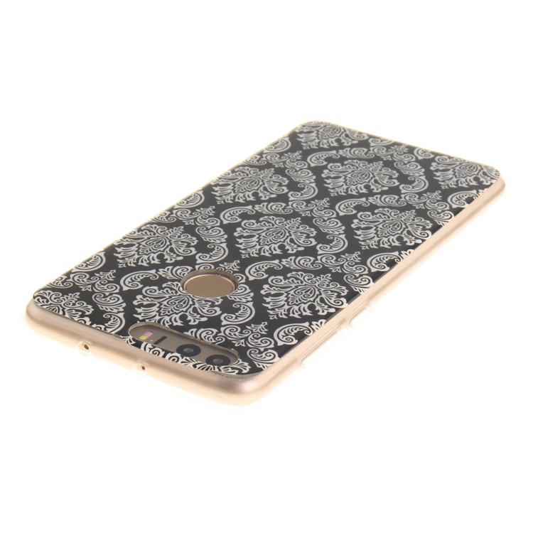 Soft IMD TPU Protective Case for Huawei Honor 8 - Damask Flowers-5