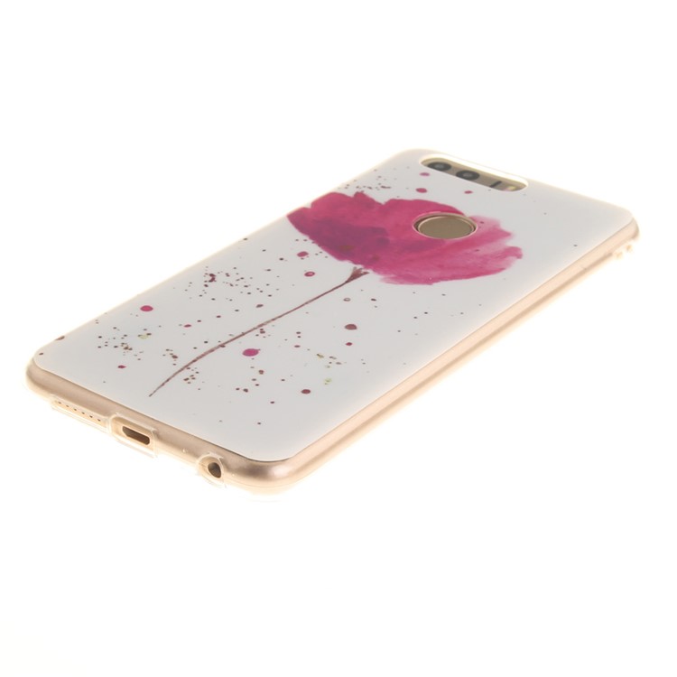 Soft IMD TPU Shell Cover Case for Huawei Honor 8 - Vivid Flowers-4
