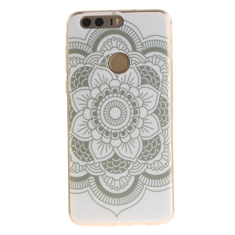 Soft IMD TPU Cover Shell for Huawei Honor 8 - Fresh Flowers-2