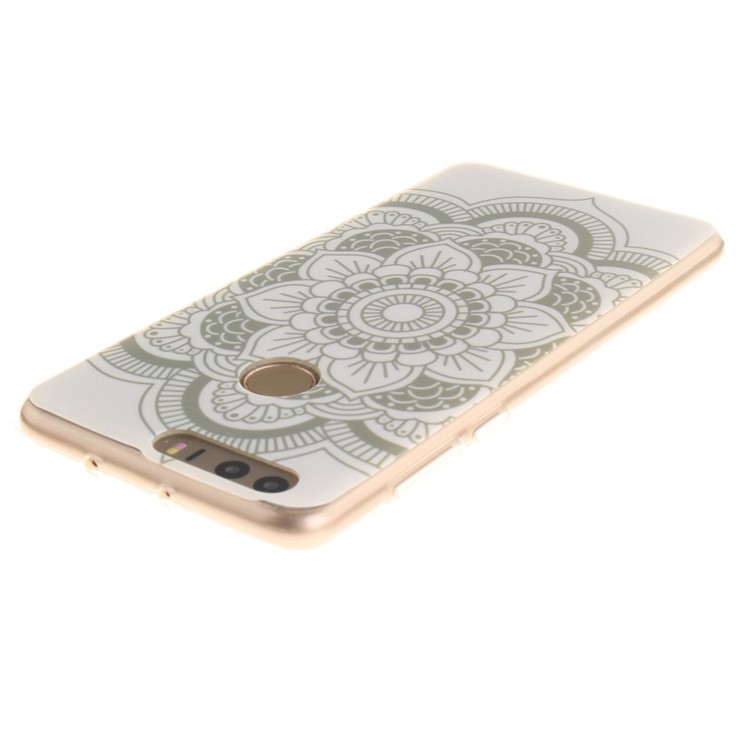 Soft IMD TPU Cover Shell for Huawei Honor 8 - Fresh Flowers-5