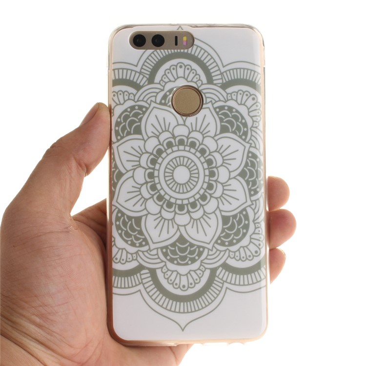 Soft IMD TPU Cover Shell for Huawei Honor 8 - Fresh Flowers-6