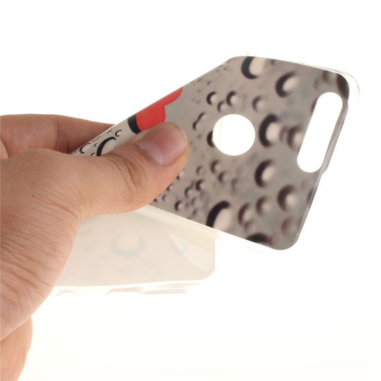 Soft IMD TPU Cover Shell for Huawei Honor 8 - Red Heart-7