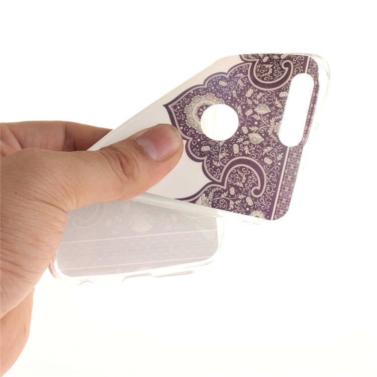 Soft IMD TPU Gel Cover for Huawei Honor 8 - Flowers Pattern-7