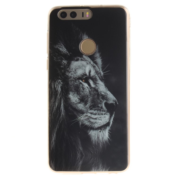 Soft IMD TPU Case for Huawei Honor 8 - Fierce Lion-2