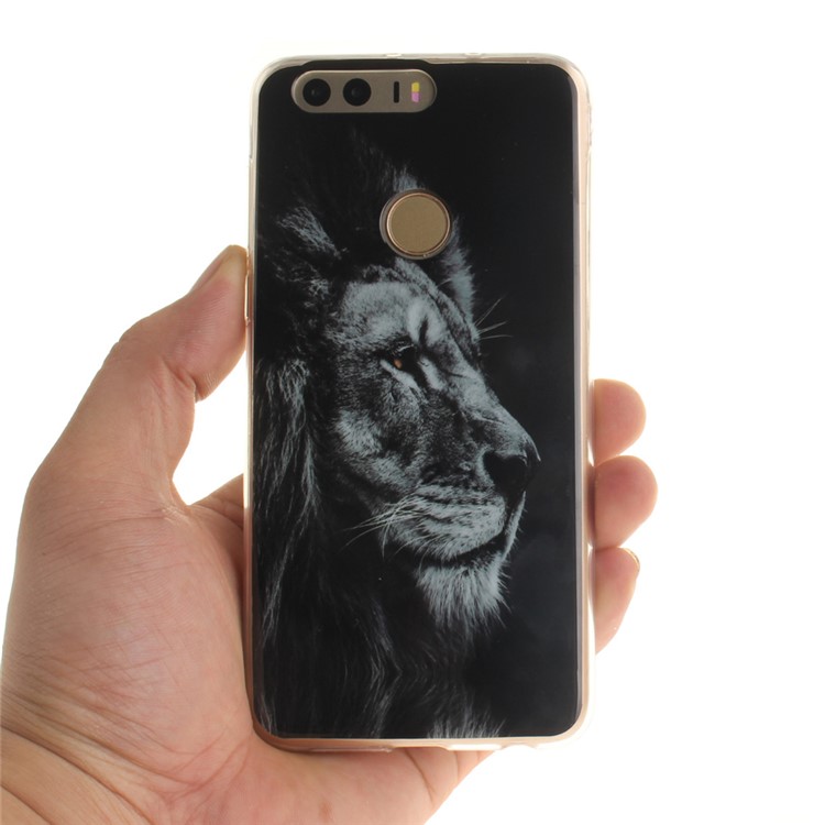 Soft IMD TPU Case for Huawei Honor 8 - Fierce Lion-6