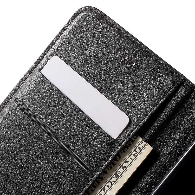 Litchi Texture Flip Leather Wallet Case for Huawei Honor 5c / Huawei GT3 - Black-1