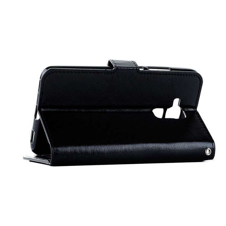 Crazy Horse Wallet Stand Leather Case for Huawei Honor 5C / GT3 with Hand Strap - Black-6