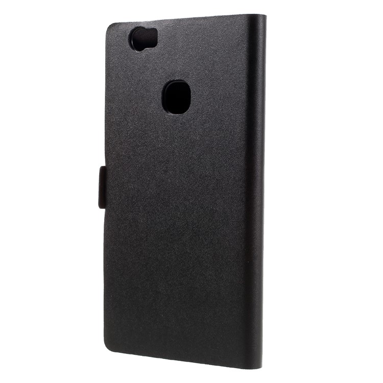 DOORMOON Genuine Leather Case with Card Holder for Huawei Honor Note 8 - Black-2