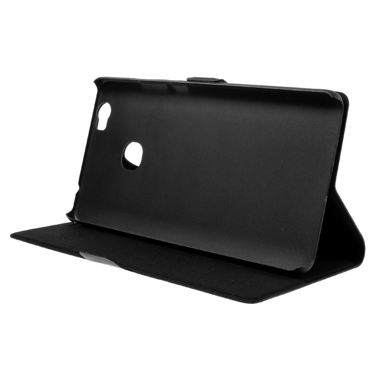 DOORMOON Genuine Leather Case with Card Holder for Huawei Honor Note 8 - Black-4