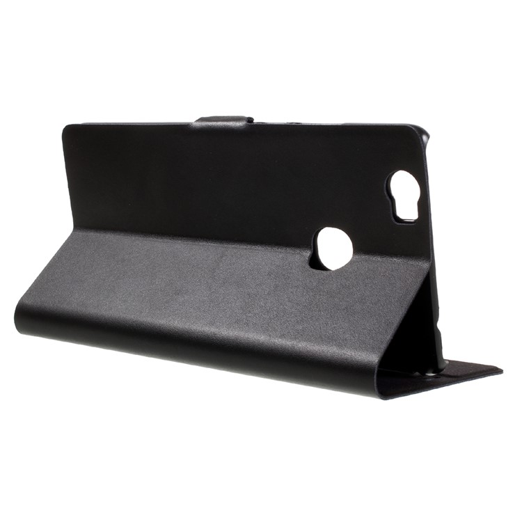 DOORMOON Genuine Leather Case with Card Holder for Huawei Honor Note 8 - Black-5