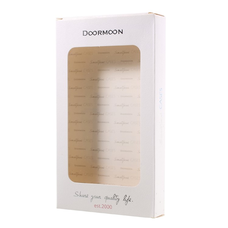 DOORMOON Genuine Leather Stand Case with Card Holder for Huawei Honor Note 8 - Rose-11