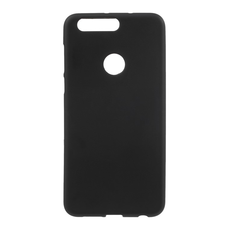 Frosted TPU Gel Case for Huawei Honor 8 - Black-1