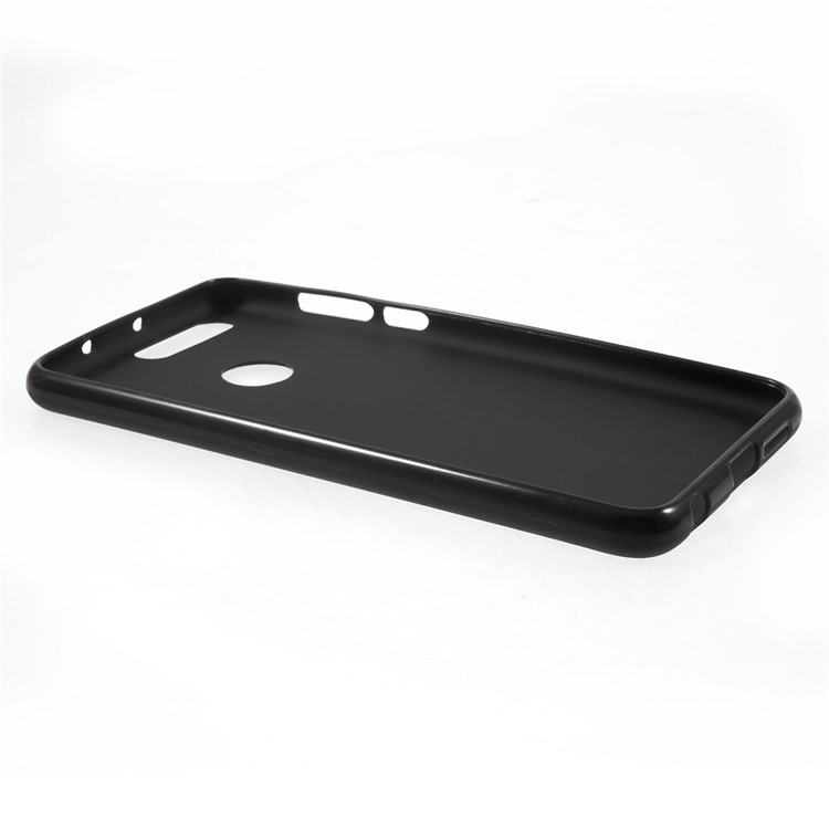 Frosted TPU Gel Case for Huawei Honor 8 - Black-3