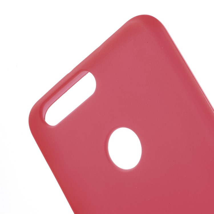 Frosted TPU Gel Cover Case for Huawei Honor 8 - Red-5
