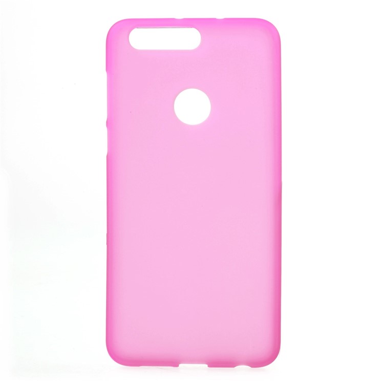 Frosted Soft TPU Gel Cover for Huawei Honor 8 - Rose-1