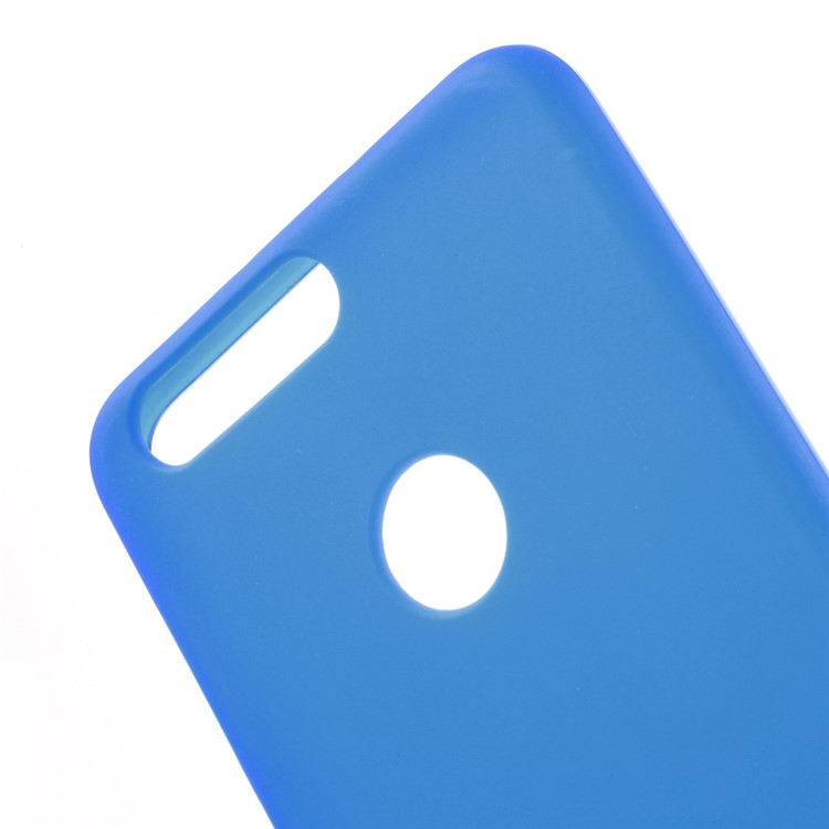 Frosted TPU Gel Phone Case for Huawei Honor 8 - Blue-5