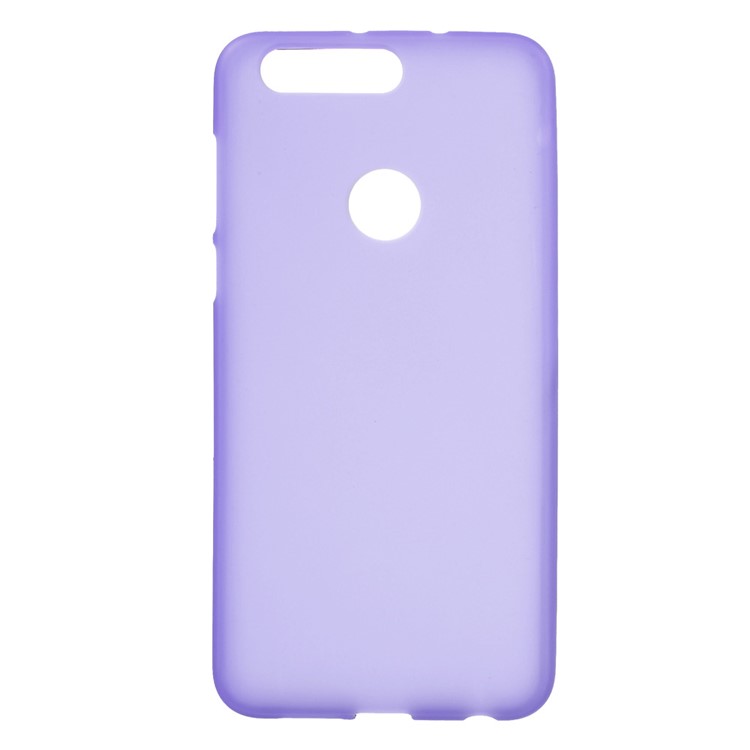 Frosted TPU Gel Phone Cover for Huawei Honor 8 - Purple-1