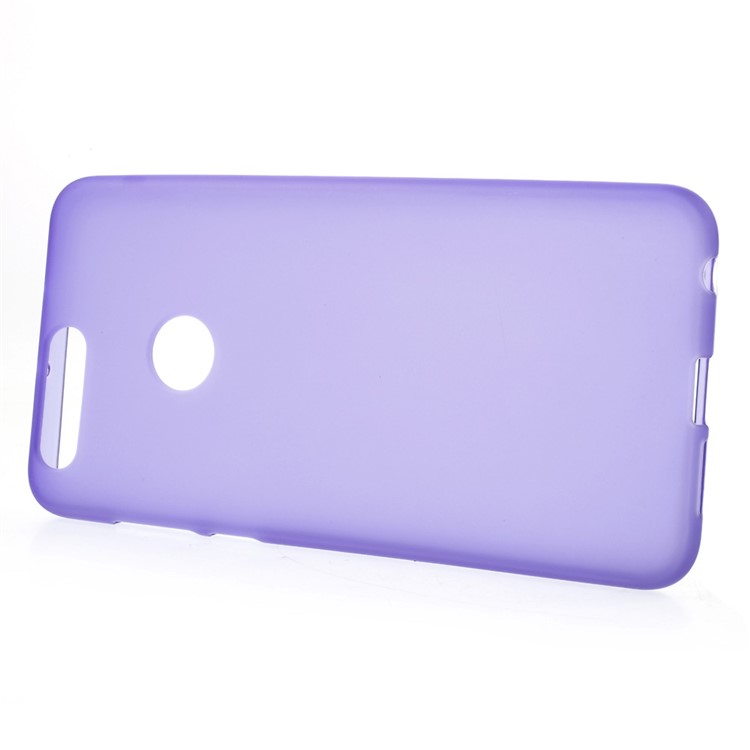Frosted TPU Gel Phone Cover for Huawei Honor 8 - Purple-2