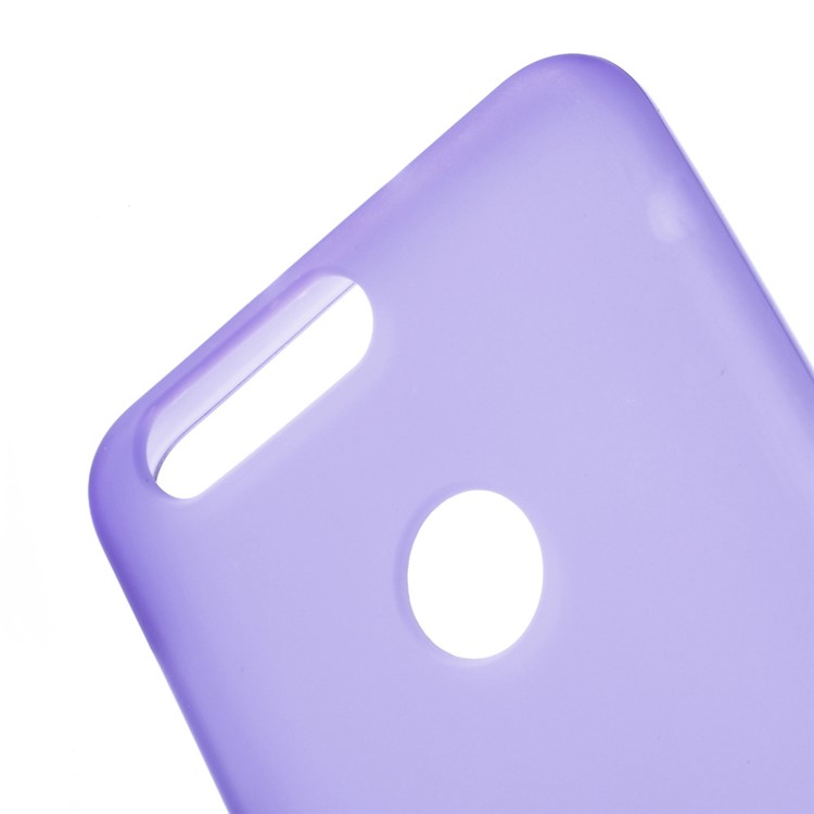 Frosted TPU Gel Phone Cover for Huawei Honor 8 - Purple-5