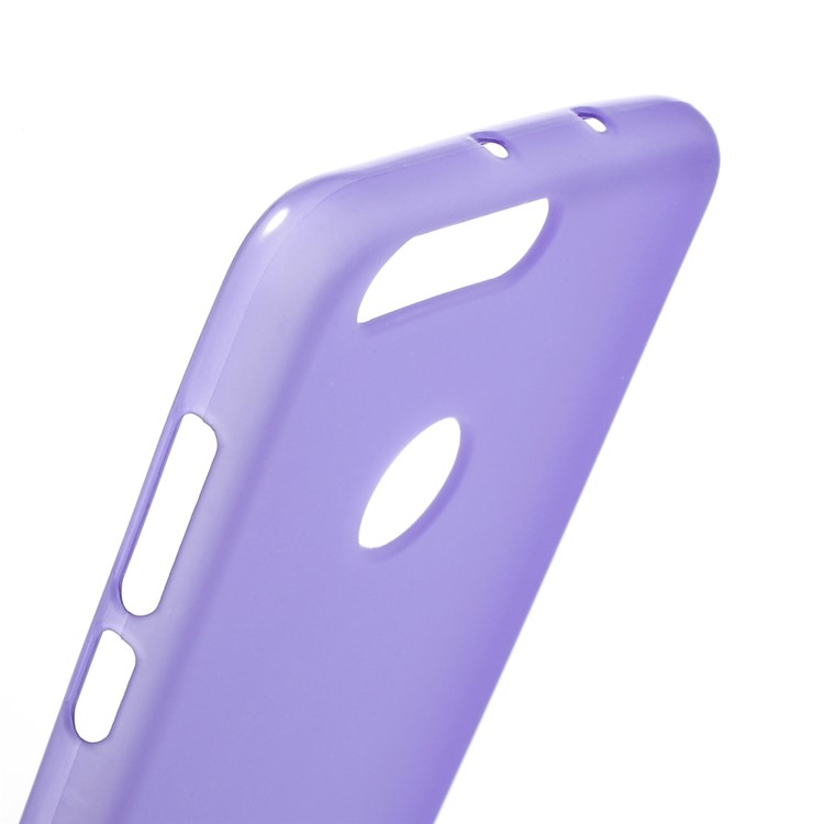 Frosted TPU Gel Phone Cover for Huawei Honor 8 - Purple-6