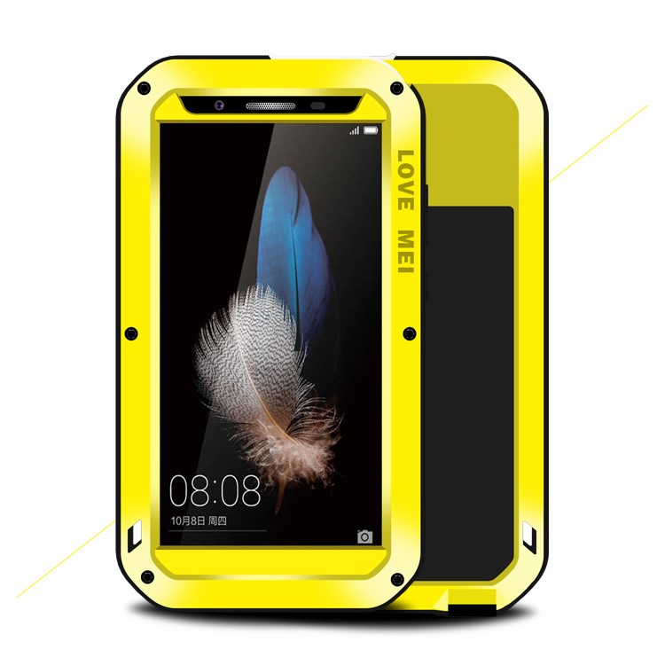 LOVE MEI Powerful Shockproof Snowproof Dirtproof Cover for Huawei Enjoy 5S / GR3 - Yellow-1