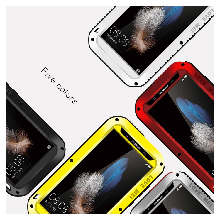 LOVE MEI Powerful Shockproof Snowproof Dirtproof Cover for Huawei Enjoy 5S / GR3 - Yellow-2