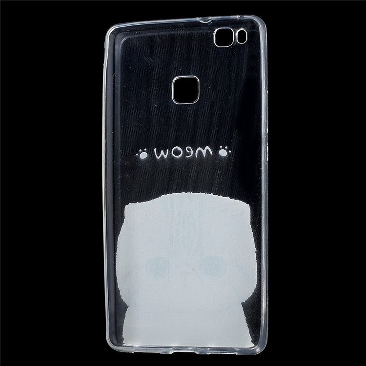Patterned IMD TPU Back Protective Cover for Huawei P9 Lite / G9 Lite - Adorable Cat-3