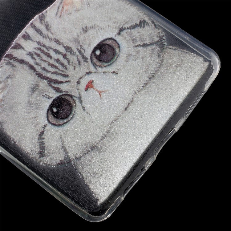 Patterned IMD TPU Back Protective Cover for Huawei P9 Lite / G9 Lite - Adorable Cat-4
