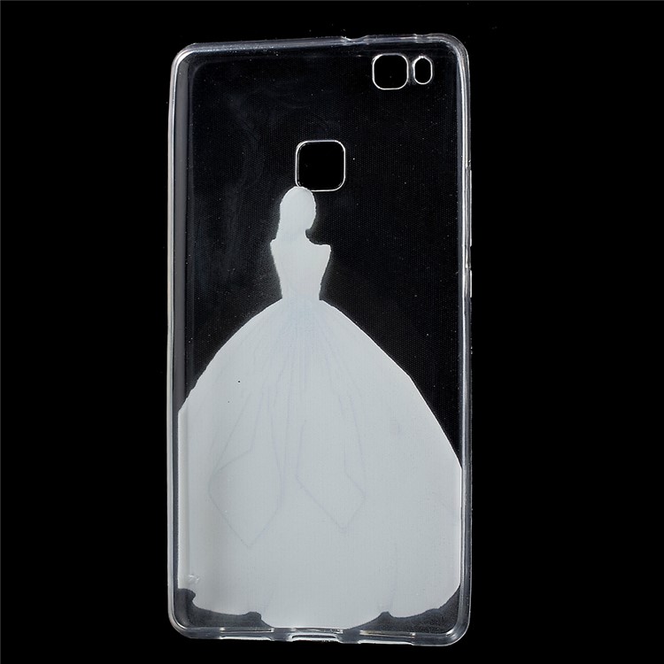 IMD Patterned TPU Back Phone Shell for Huawei P9 Lite / G9 Lite - Elegant Lady-3