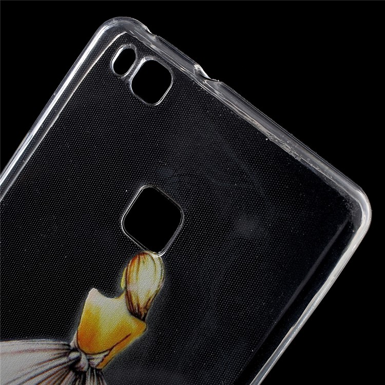 IMD Patterned TPU Back Phone Shell for Huawei P9 Lite / G9 Lite - Elegant Lady-5