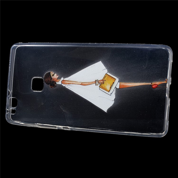 Patterned IMD Soft TPU Back Case for Huawei P9 Lite / G9 Lite - Fashion Lady-2