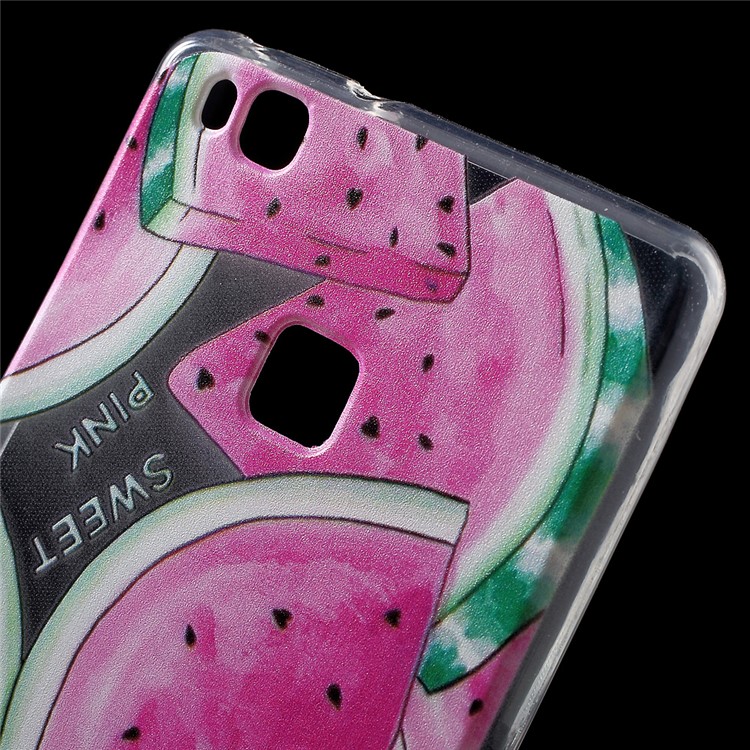 Patterned IMD TPU Gel Back Phone Cover for Huawei P9 Lite / G9 Lite - Watermelon Pattern-5