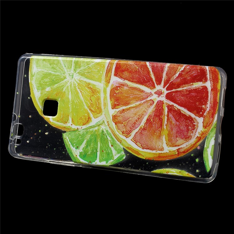 Pattern Printing IMD TPU Back Phone Shell for Huawei P9 Lite / G9 Lite - Lemon Pattern-2