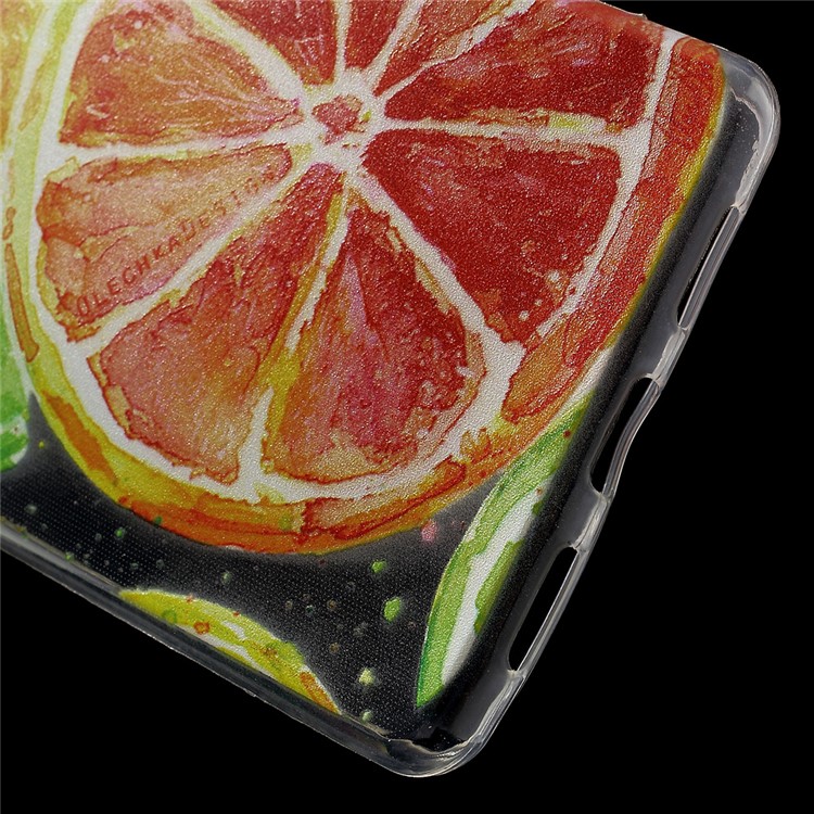Pattern Printing IMD TPU Back Phone Shell for Huawei P9 Lite / G9 Lite - Lemon Pattern-4