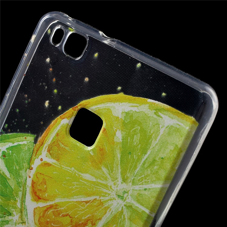 Pattern Printing IMD TPU Back Phone Shell for Huawei P9 Lite / G9 Lite - Lemon Pattern-5