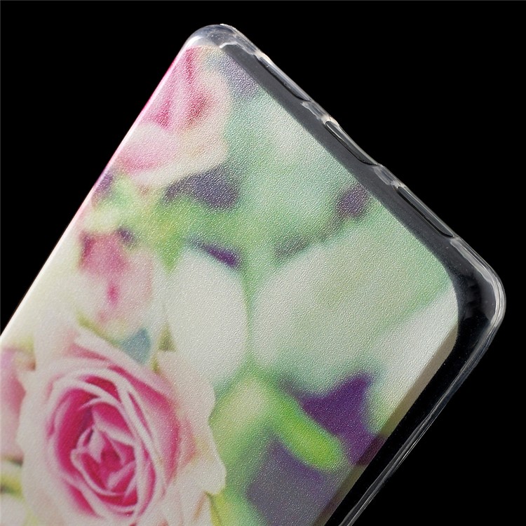 For Huawei P9 Lite / G9 Lite TPU Patterned IMD Back Phone Case - Pretty Flower-4