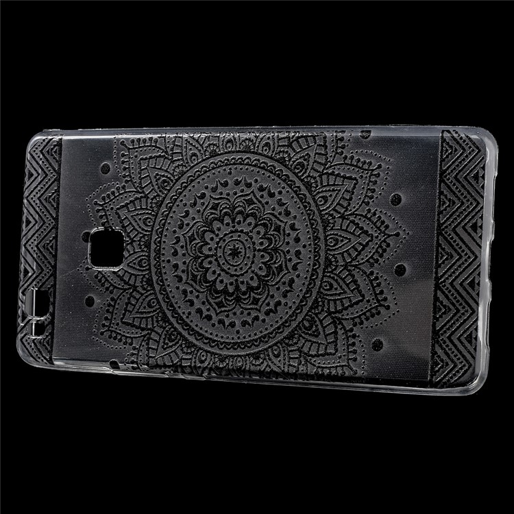 Soft IMD TPU Gel Back Phone Shell for Huawei P9 Lite / G9 Lite - Mandala Flower-2