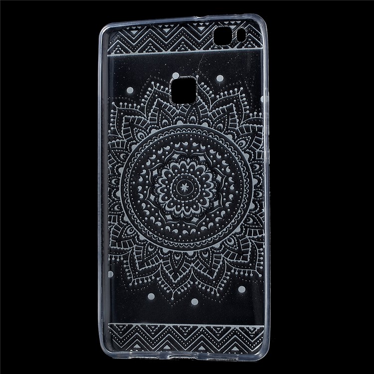 Soft IMD TPU Gel Back Phone Shell for Huawei P9 Lite / G9 Lite - Mandala Flower-3